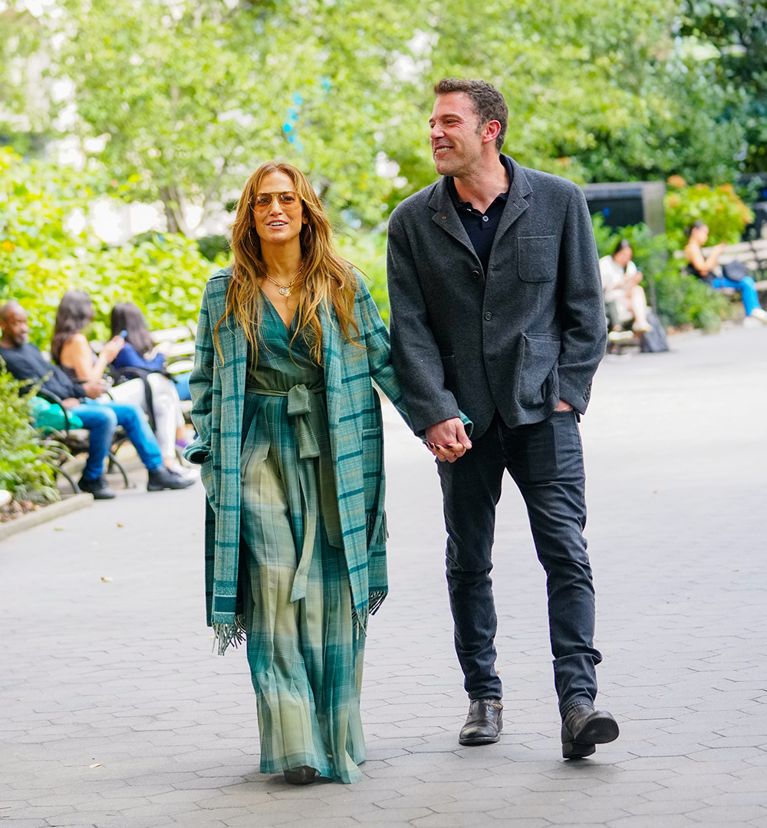 Jennifer Lopez and Ben Affleck on September 25, 2021 in New York City. (Photo: Gotham/Wireimage)