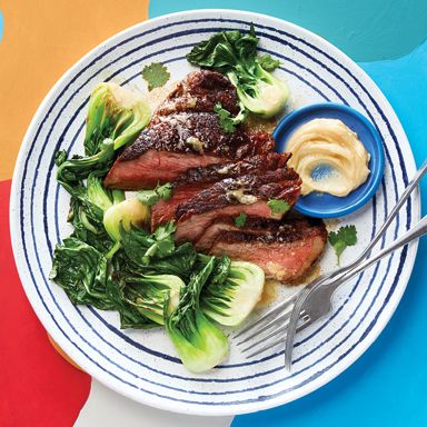 One-Pan Steak And Bok Choy With Miso Butter