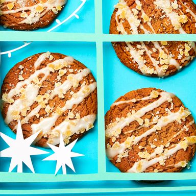 Glazed Gingerbread Cookies