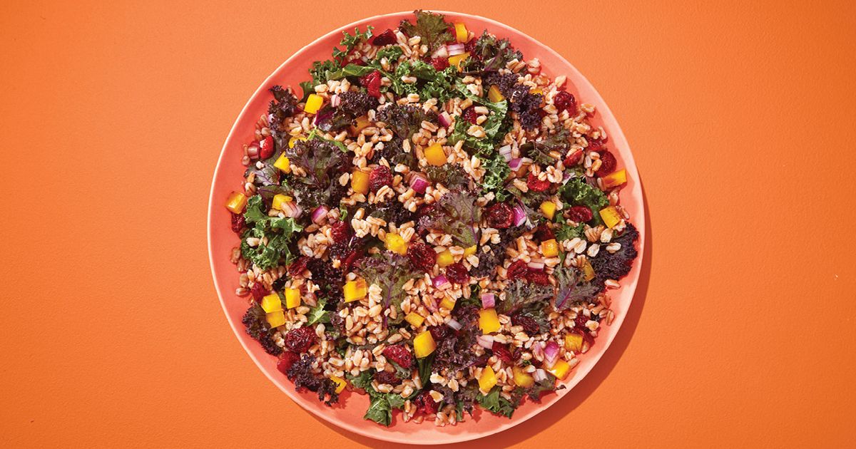 Wheat Berry, Kale and Cranberry Salad Recipe Chatelaine