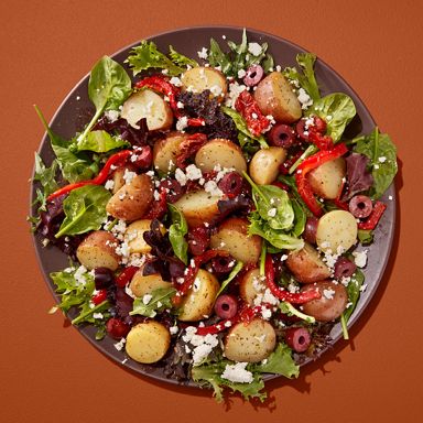Greek Potato Salad With Roasted Red Peppers