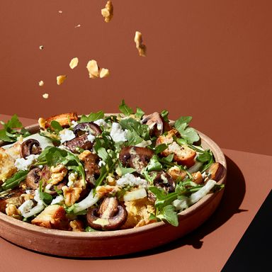 Mushroom Salad With Fennel And Goat Cheese