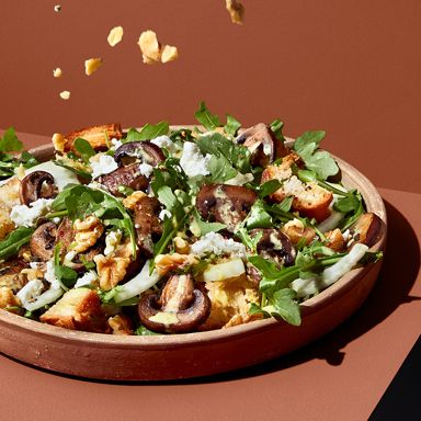 Mushroom Salad With Fennel And Goat Cheese
