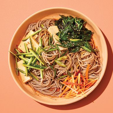 Sesame-Ginger Tofu Soba Noodle Salad