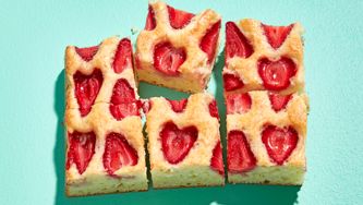 Strawberry Yogurt Snacking Cake
