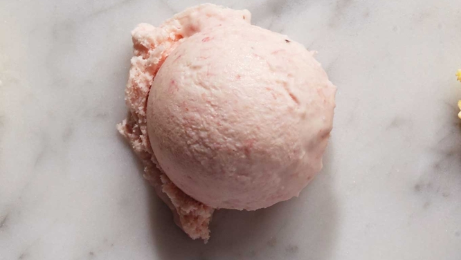 The Easiest No-Churn Rhubarb Ice Cream