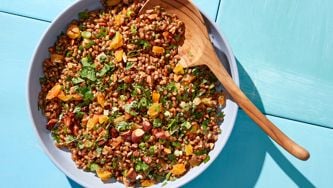 Herbed Wheat Berry Salad With Apricots And Almonds