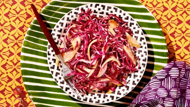 Sweet and Sour Chayote Slaw