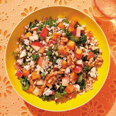 Farro, Kale, Apple And Sweet Potato Salad