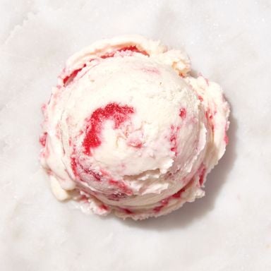 No-Churn Rhubarb White Chocolate Ice Cream