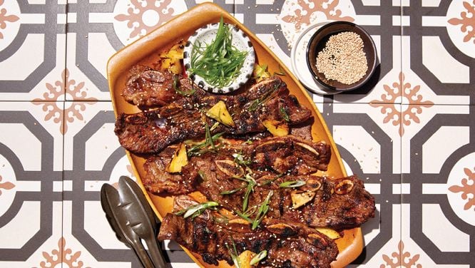 Pineapple-Soy-Marinated Beef Short Ribs