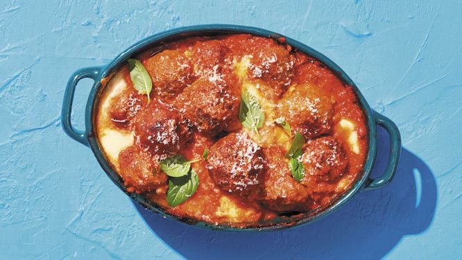 Roasted Eggplant and Lentil Meatballs