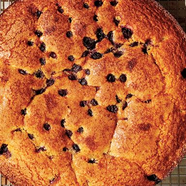 Concord Grape and Fennel Cake with Amaro Syrup