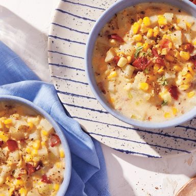 Smoky Corn Chowder With Bacon
