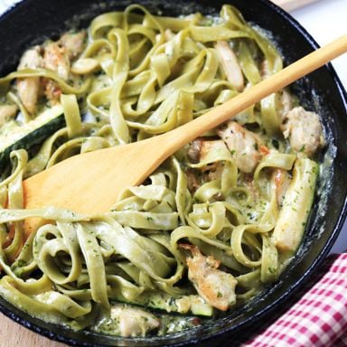 Pesto Turkey Linguine