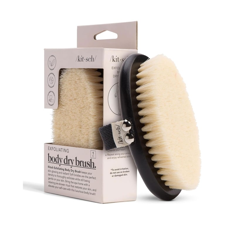 A Kitsch Dry Body Brush for an article about dry brushing.