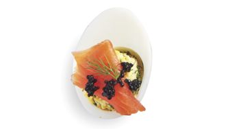 Herbed Smoked Salmon Devilled Eggs