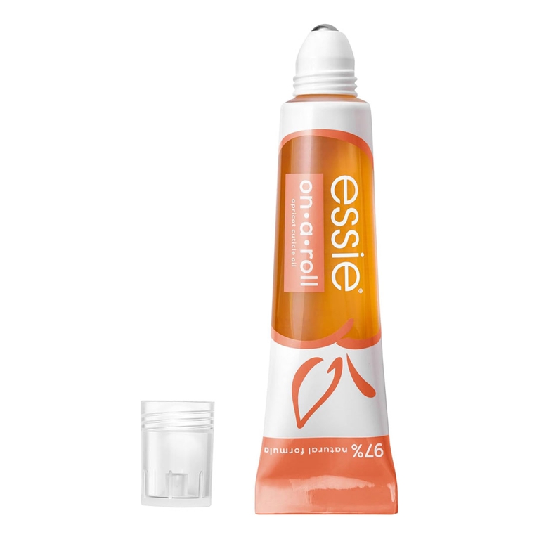 A tube of Essie On-A-Roll Apricot Cuticle Oil for an article about how to remove gel nail polish at home.