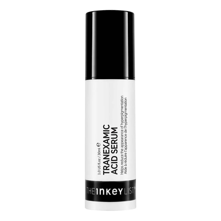 A bottle of The Inkey List Tranexamic Acid Serum for an article about how to treat hyperpigmentation and melasma.