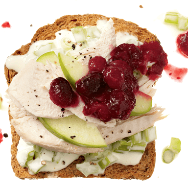 Turkey-Apple Sandwich With Cranberry Chutney