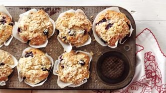 Streusel-Crunch Blueberry Muffins