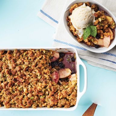 Apple & Blueberry Oat, Pepita & Walnut Crumble