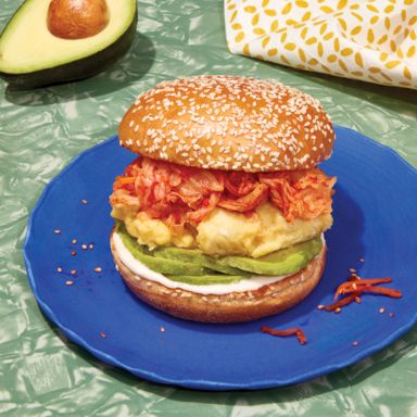 Kimchi, Egg and Avocado Sandwich