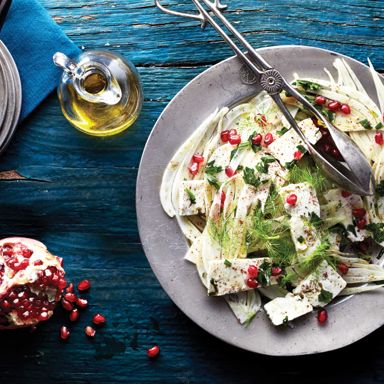Ottolenghi's Fennel And Feta With Pomegranate Seeds And Sumac