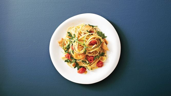 Garlicky Chicken Pasta
