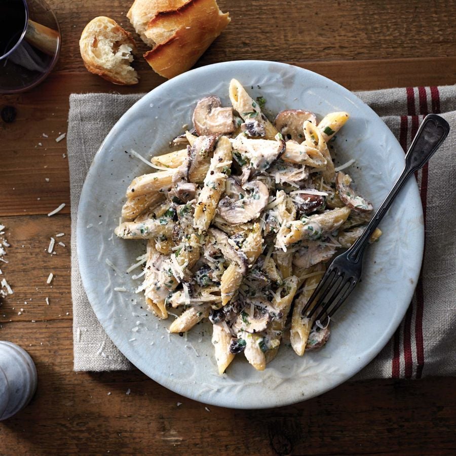 Lidia Bastianich's Penne With Ricotta and Mushrooms-image