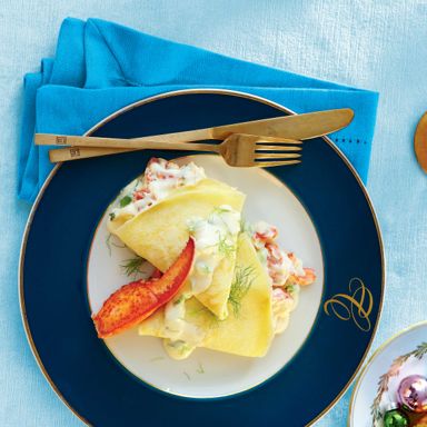 Creamy Lobster Crepes