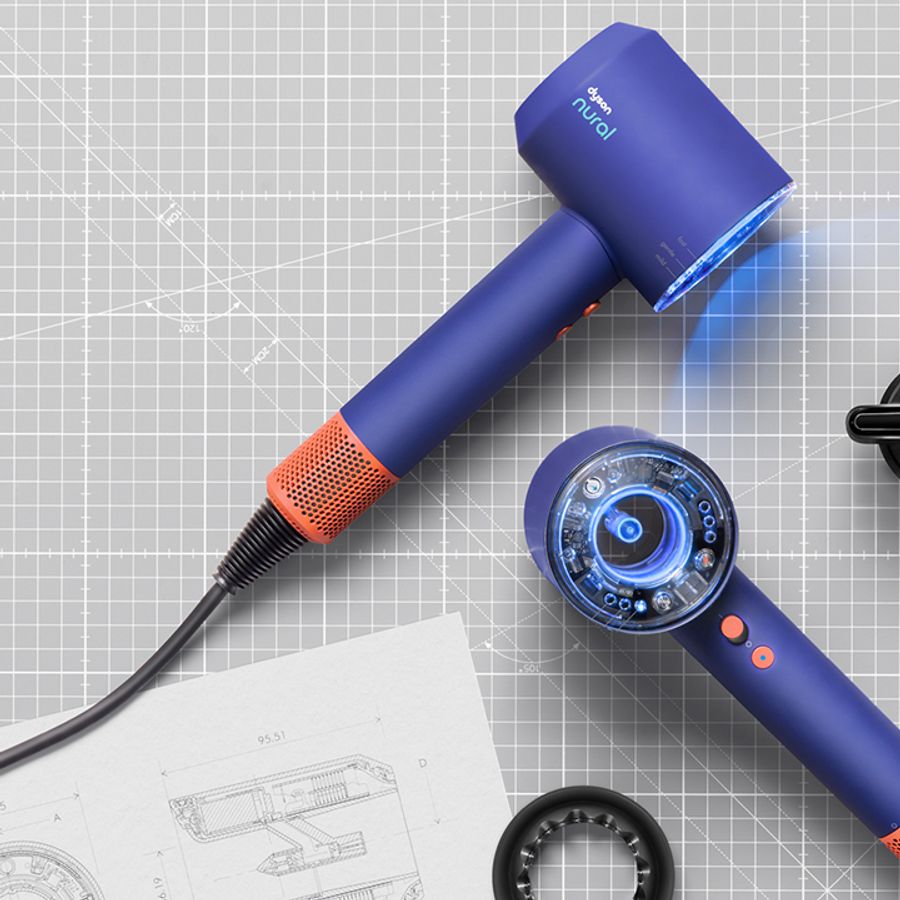 Dyson Blue and Gray Hair Dryer Set Dyson Supersonic Hair Dryer Set, Prussian-Blue Limited  main image 4