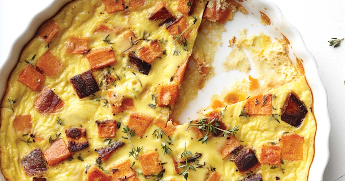 Roasted Garlic And Sweet Potato Clafouti Recipe - Chatelaine