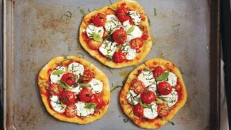 Goat Cheese Margherita Pizza