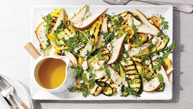 Grilled Zucchini-Pear Salad