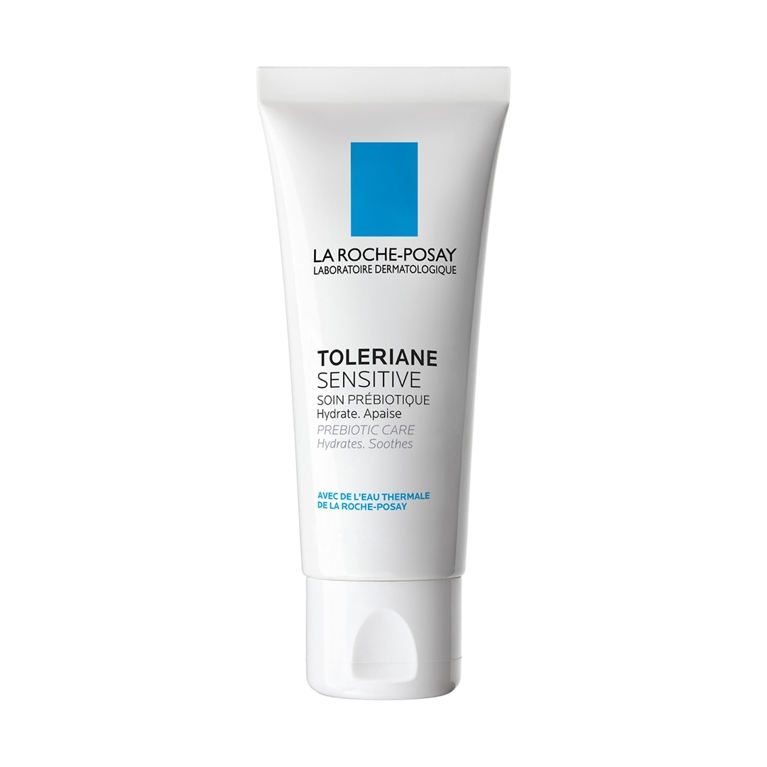 A bottle of La Roche-Posay Toleriane Sensitive for an article about the best skincare products to save money on.