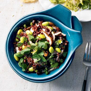 Black Rice And Edamame Salad