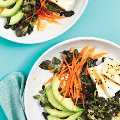 Miso Couscous Tofu Bowl
