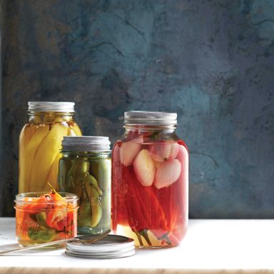 Homemade Quick Pickled Hot Peppers