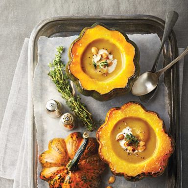 Acorn Squash Soup With Warm Spices