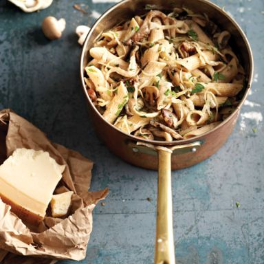 Penne With Cabbage And Mushrooms