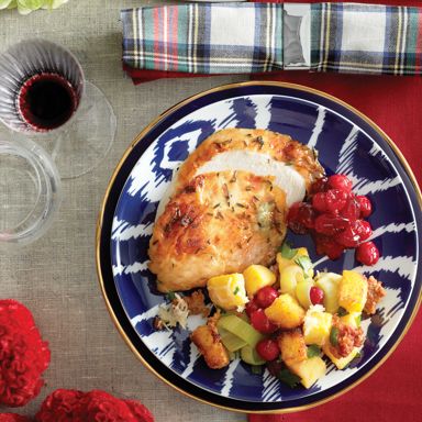 Italian Polenta Stuffing With Cranberries