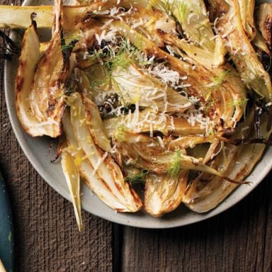 Roasted Fennel With Parmesan-Lemon Vinaigrette