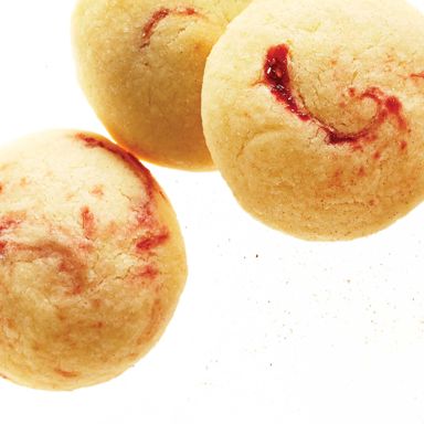 Raspberry Jam Shortbread Balls