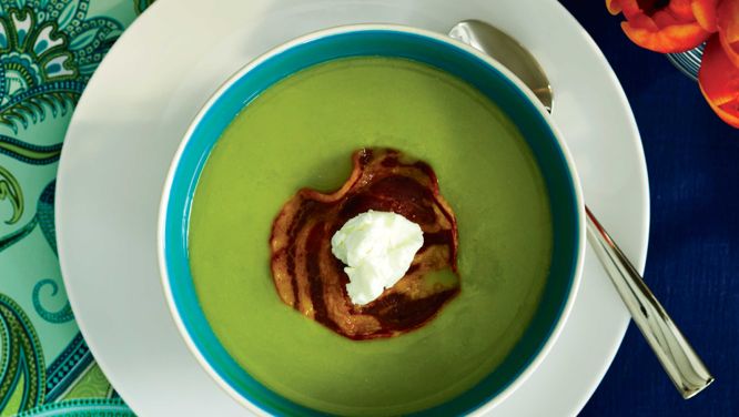 Green Pea And White Bean Soup