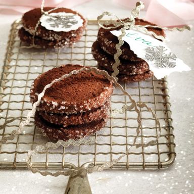 Sugar-Crusted Chocolate Slice Cookies