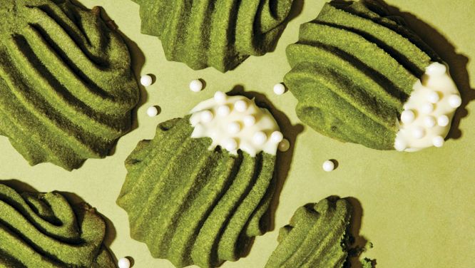 Matcha Butter Cookies