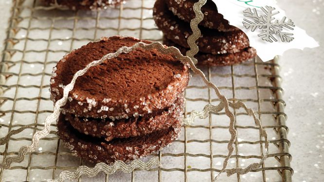 Sugar-Crusted Chocolate Slice Cookies