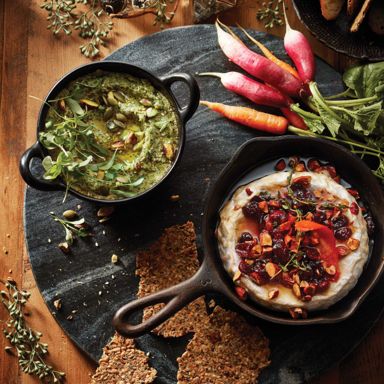 Cranberry-Almond Baked Brie