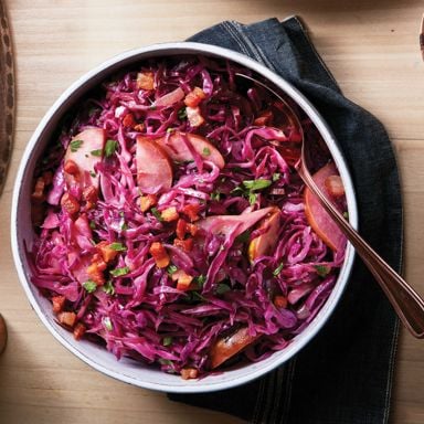 Sweet And Sour Red Cabbage And Pears